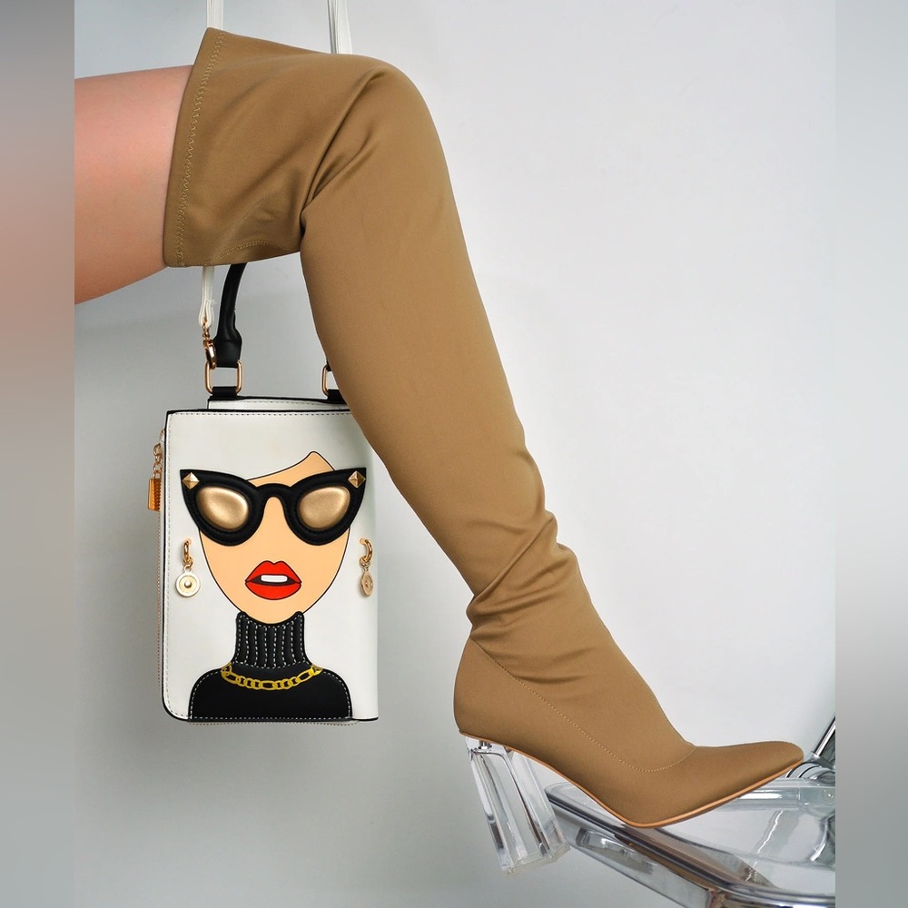 Cape Robbin Tan Over the Knee Boots
